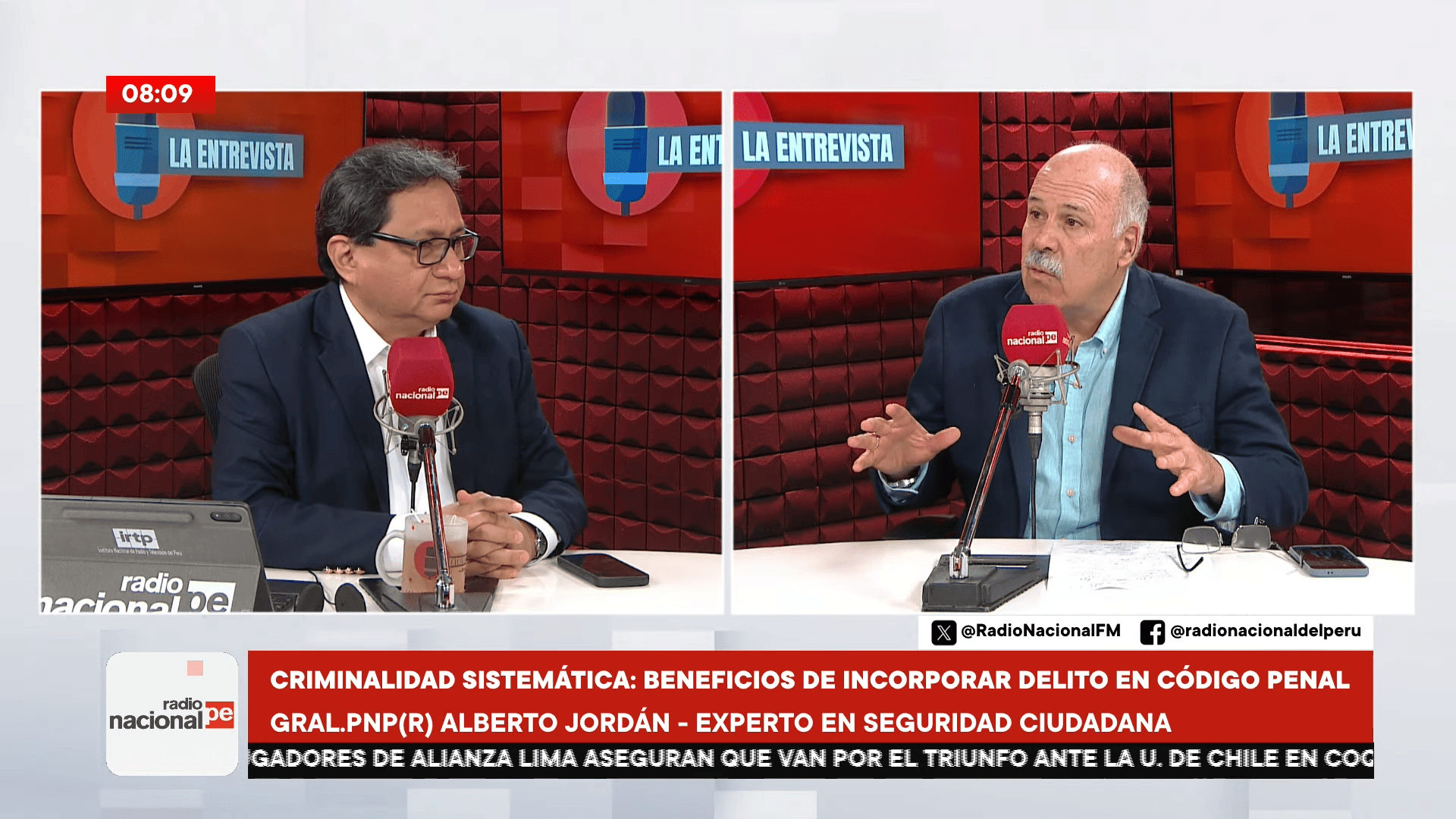 Alberto Jordán en Radio Nacional