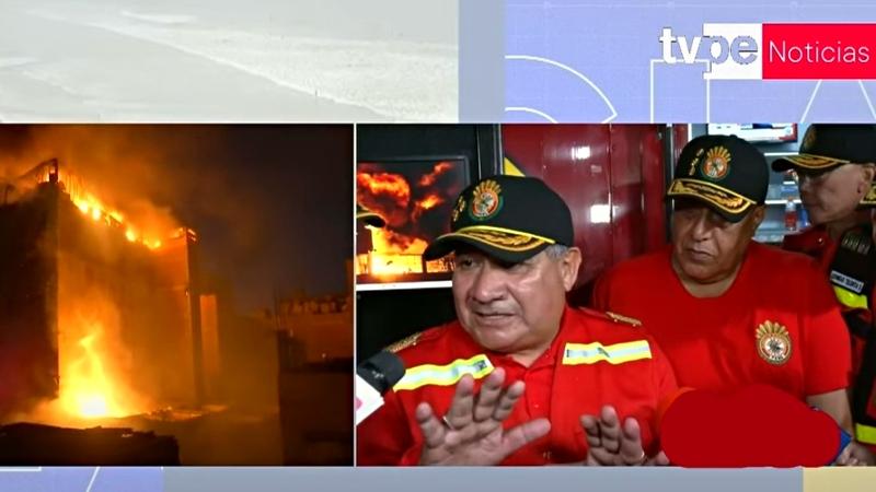 bomberos incendio barrios altos