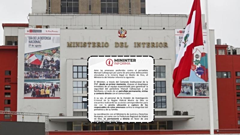 mininter pnp madre de dios minería ilegal