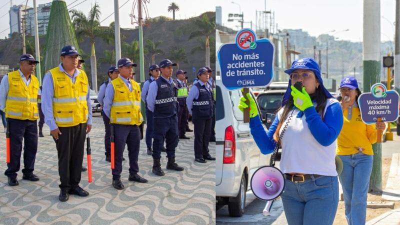 municipalidad de lima costa verde tráfico año nuevo