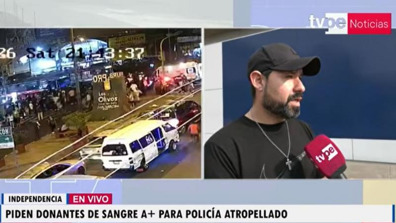 Piden donantes para policía atropellado