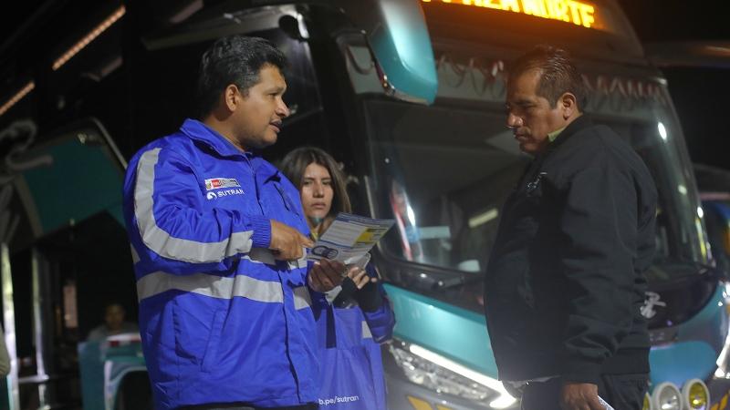 sutran buses transporte turismo feriado largo