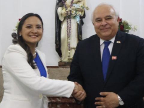 Cinthia Ramírez y Herbert Meneses