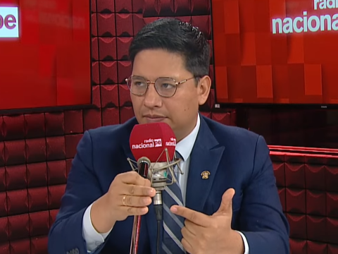 Ilich López en el programa La Entrevista.