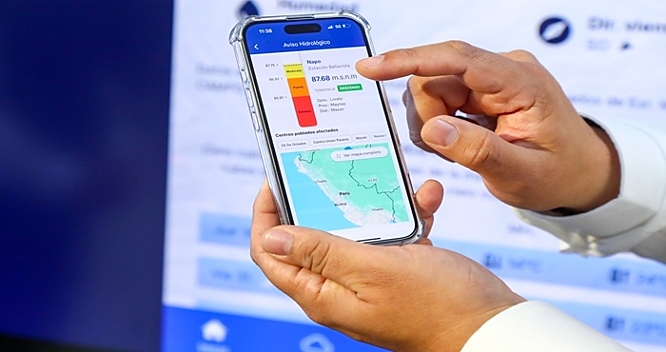 celular aplicación senamhi