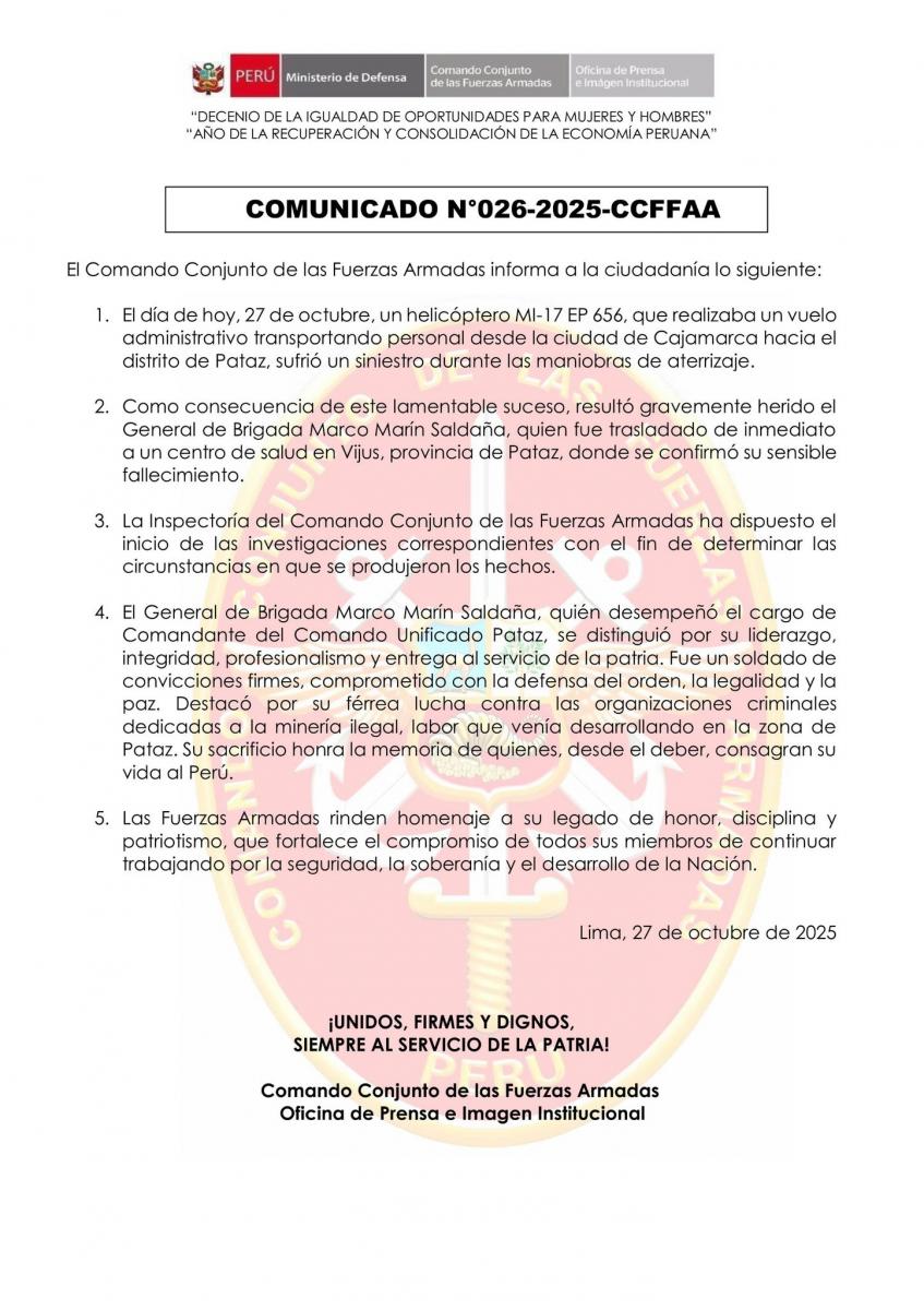 comando pataz  CC. FF. AA.
