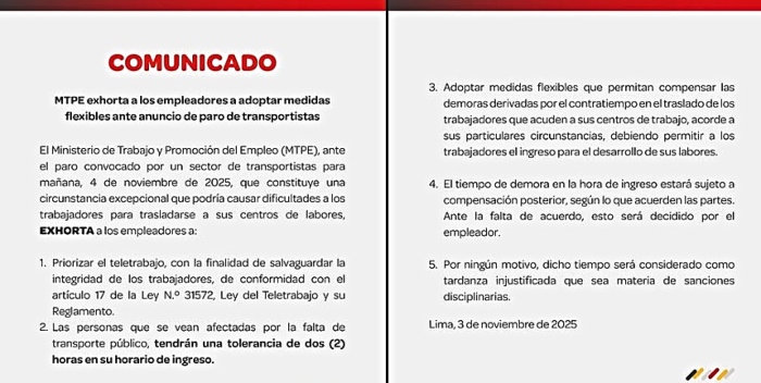mtpe drelm paro de transportistas