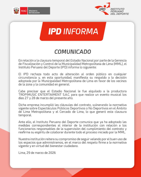 IPD Estadio Nacional